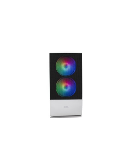 Mars Gaming MCZW, Caja PC Compacta Premium, MicroATX, Panel+Frontal Mesh, Blanco