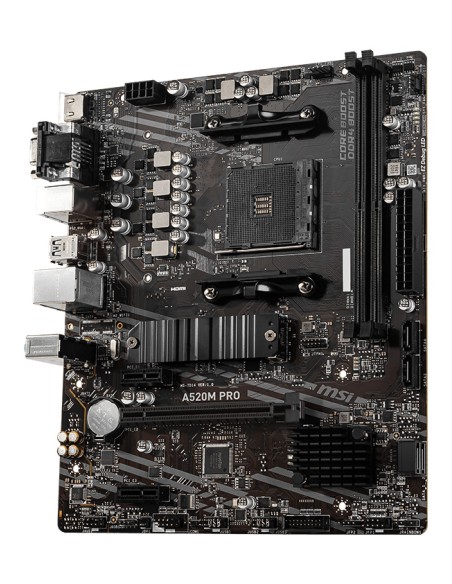 MSI A520M PRO placa base AMD A520 Zócalo AM4 micro ATX