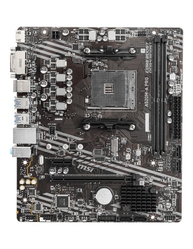 MSI A520M-A PRO placa base AMD A520 Zócalo AM4 micro ATX