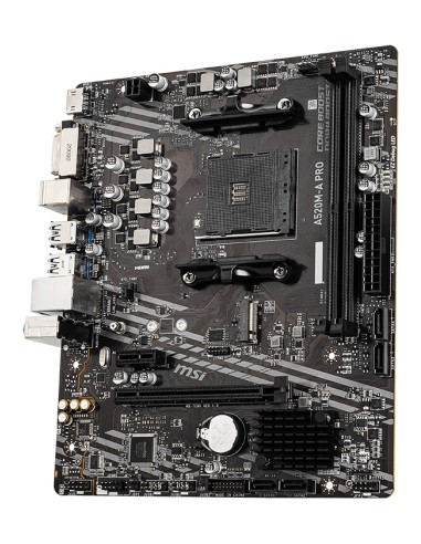 MSI A520M-A PRO placa base AMD A520 Zócalo AM4 micro ATX