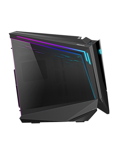 GIGABYTE AORUS C700 GLASS Caja de PC – Torre completa, compatible con hasta E-ATX y radiadores de 420 mm, 5 ventiladores de 120