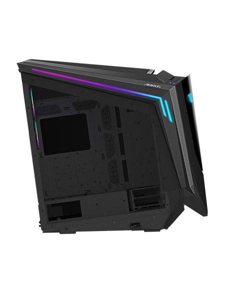 GIGABYTE AORUS C700 GLASS Caja de PC – Torre completa, compatible con hasta E-ATX y radiadores de 420 mm, 5 ventiladores de 120