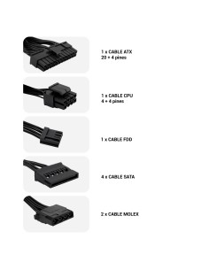 CoolBox FUENTE DE ALIMENTACION ATX BASIC 500GR 500W 2