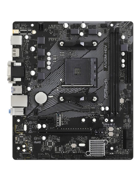 Asrock A520M-HDV AMD A520 Zócalo AM4 micro ATX
