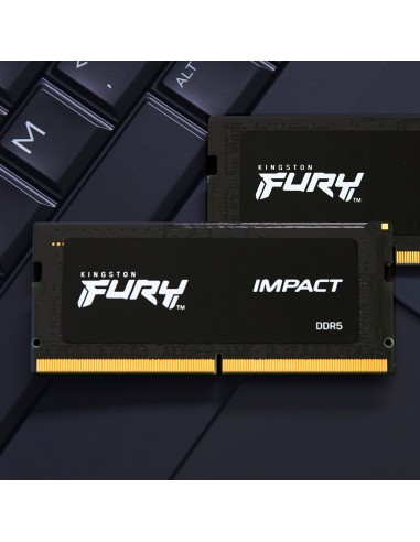 Kingston Technology FURY 16 GB 4800 MT s DDR5 CL38 SODIMM (Kit de 2) Impact