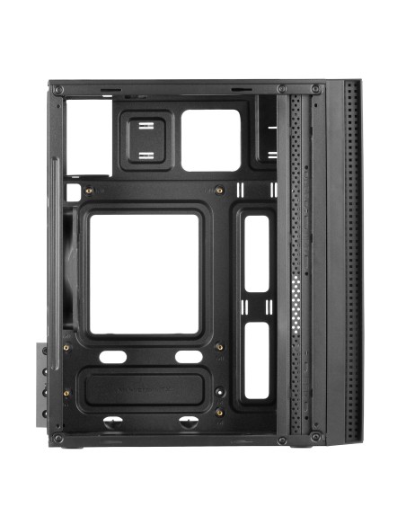 Tacens Anima ACX, Caja Mini Torre Micro ATX, Frontal Aluminio Pulido, Ventilador 12cm, USB 3.0, Negro