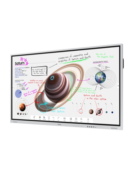 Samsung WM85B pizarra blanca interactiva 2,16 m (85") 3840 x 2160 Pixeles Pantalla táctil Gris, Blanco