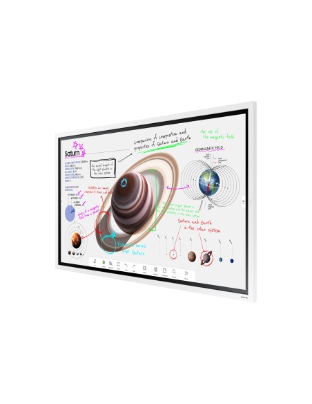 Samsung WM55B pizarra blanca interactiva 139,7 cm (55") 3840 x 2160 Pixeles Pantalla táctil Gris, Blanco