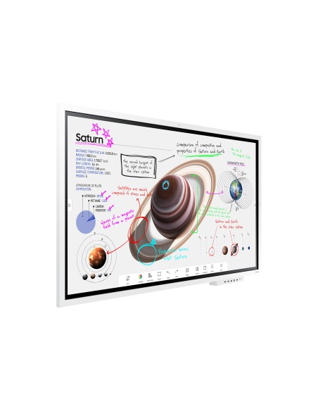Samsung WM55B pizarra blanca interactiva 139,7 cm (55") 3840 x 2160 Pixeles Pantalla táctil Gris, Blanco