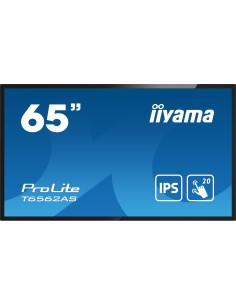 iiyama T6562AS-B1 pantalla de señalización Diseño de quiosco 163,8 cm (64.5") LED 500 cd   m² 4K Ultra HD Negro Pantalla táctil 2