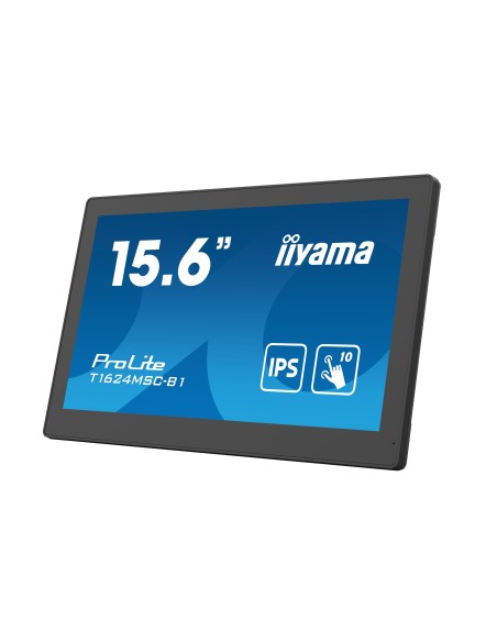 iiyama T1624MSC-B1 pantalla para PC 39,6 cm (15.6") 1920 x 1080 Pixeles Full HD LED Pantalla táctil Negro