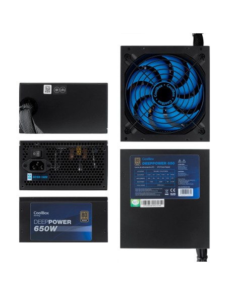 CoolBox GAMING FUENTE DE ALIMENTACION ATX DEEPPOWER-650 80+BRONZE (100V-240V)