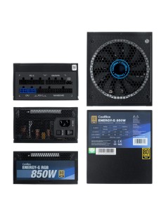 CoolBox GAMING FUENTE DE ALIMENTACION ATX ENERGY-G 850W RGB 80+GOLD MODULAR (100V-240V) 2
