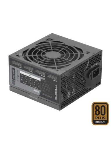 Tacens APB550, Fuente Alimentación PC ATX 550W, 80Plus Bronze, 85% Eficiencia, Tecnologías SMD y DC-DC, Ventilador