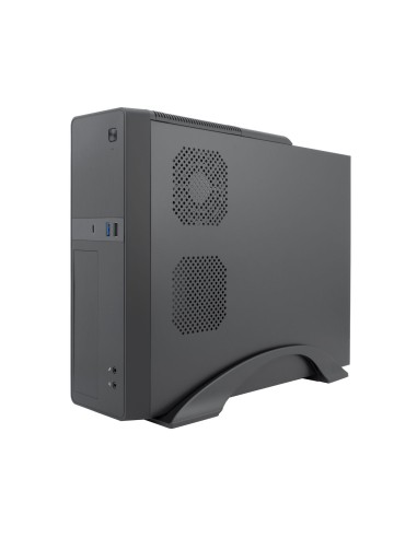 CoolBox CAJA MATX SLIM T310 USB-C 3.2 GEN1 + MULTILECTOR SD FTE.B500GR-S 500W