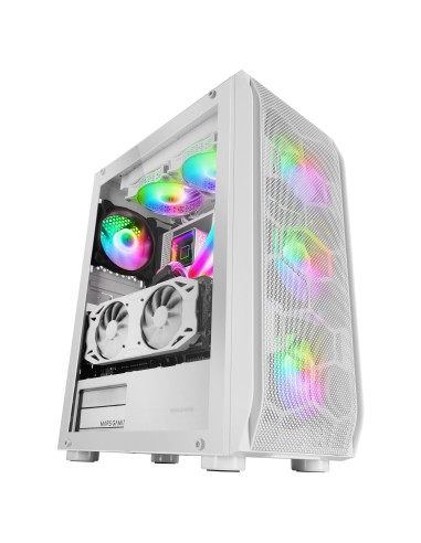 Mars Gaming MC-KX, Torre Gaming Premium E-ATX, Sistema CPU Freezer, 5 Ventiladores ARGB Ultra-silenciosos, Controladora ARGB y