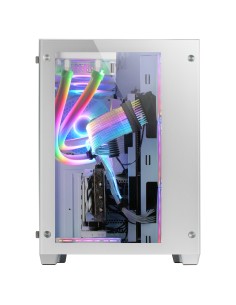 Mars Gaming Torre Gaming Custom XXL E-ATX, Ventana Cristal Templado Lateral y Frontal, Estructura Modular Doble Cámara, MCV3, 2