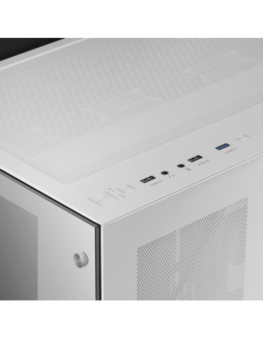 Mars Gaming Torre Gaming Custom XXL E-ATX, Ventana Cristal Templado Lateral y Frontal, Estructura Modular Doble Cámara, MCV3,