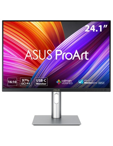 ASUS ProArt PA248CRV pantalla para PC 61,2 cm (24.1") 1920 x 1200 Pixeles WUXGA LCD Negro, Plata
