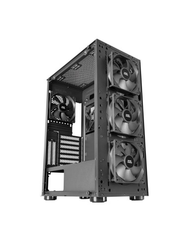 Mars Gaming MC-PRO2, Torre Profesional E-ATX, Sistema CPU Freezer, 5 Ventiladores Ultra-silenciosos y Frontal Metal-Mesh, Color