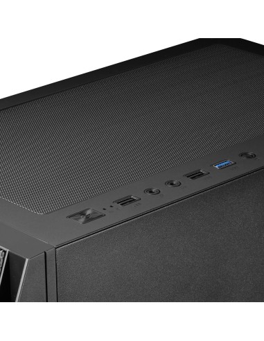 Mars Gaming MC-PRO2, Torre Profesional E-ATX, Sistema CPU Freezer, 5 Ventiladores Ultra-silenciosos y Frontal Metal-Mesh, Color