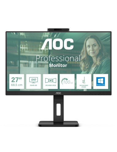 AOC Q27P3CW pantalla para PC 68,6 cm (27") 2560 x 1440 Pixeles Quad HD LED Negro