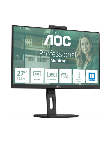 AOC Q27P3CW pantalla para PC 68,6 cm (27") 2560 x 1440 Pixeles Quad HD LED Negro