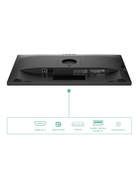 AOC Q27P3CW pantalla para PC 68,6 cm (27") 2560 x 1440 Pixeles Quad HD LED Negro