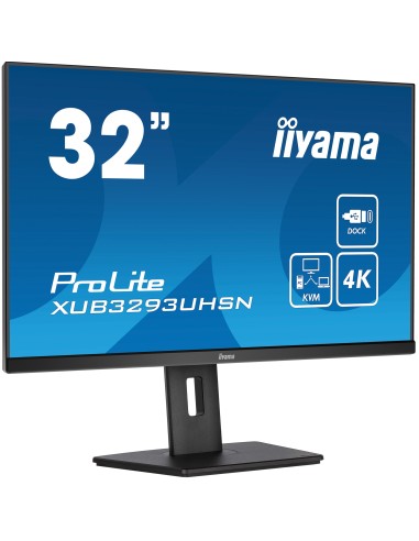 iiyama ProLite XUB3293UHSN-B5 pantalla para PC 80 cm (31.5") 3840 x 2160 Pixeles 4K Ultra HD LCD Negro