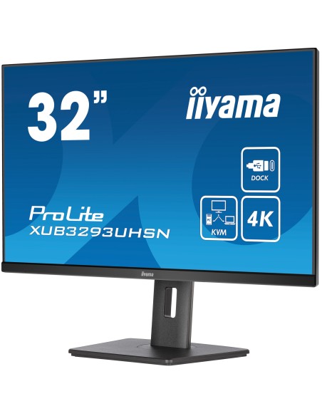 iiyama ProLite XUB3293UHSN-B5 pantalla para PC 80 cm (31.5") 3840 x 2160 Pixeles 4K Ultra HD LCD Negro