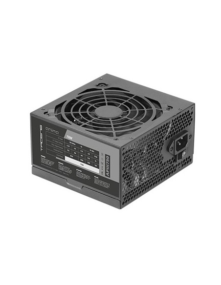 Tacens APIII750, Fuente Alimentación PC ATX 750W, Tecnología SMD y DC-DC, 85% Eficiencia 12V, Ventilador Ultra-silencioso 12cm,