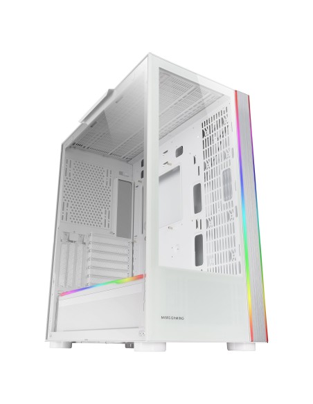 Mars Gaming MC-ULTRA, Torre Gaming Custom XXL E-ATX, Doble Tira LED ARGB, Doble Ventana Cristal Templado, Estructura Cámara