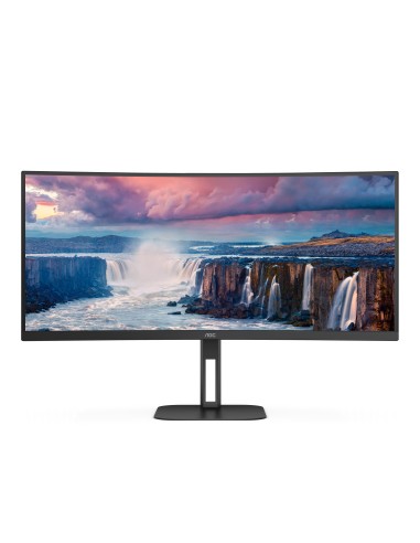 AOC V5 CU34V5C BK pantalla para PC 86,4 cm (34") 3440 x 1440 Pixeles Wide Quad HD LED Negro