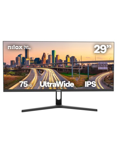 Nilox Monitor 29”, FHD, IPS UltraWide, 4ms, 75 Hz, HDMI y DP