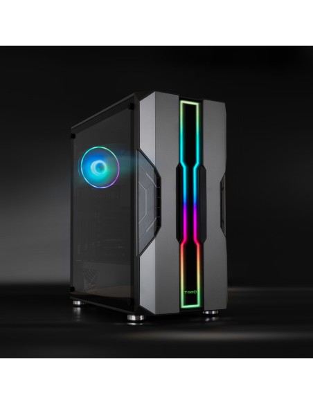 TooQ Caja Semitorre Gaming TQGCC103-B “NIGHTCITY” Negra