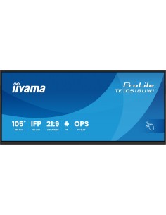 iiyama TE10518UWI-B1AG pantalla de señalización Diseño de quiosco 2,66 m (104.6") LED Wifi 450 cd   m² 5K Ultra HD Negro