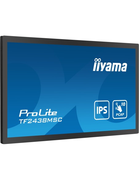 iiyama TF2438MSC-B1 pantalla para PC 60,5 cm (23.8") 1920 x 1080 Pixeles Full HD LED Pantalla táctil Negro