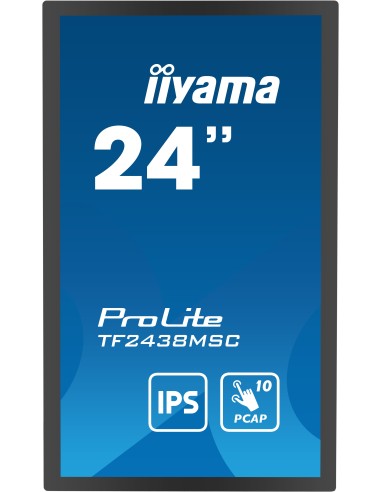 iiyama TF2438MSC-B1 pantalla para PC 60,5 cm (23.8") 1920 x 1080 Pixeles Full HD LED Pantalla táctil Negro
