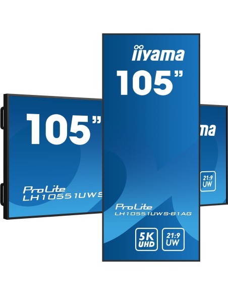 iiyama LH10551UWS-B1AG pantalla de señalización Pantalla plana para señalización digital 2,66 m (104.7") LED 500 cd   m²