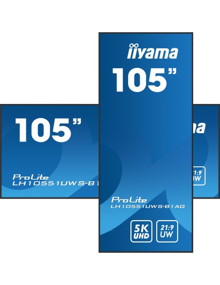 iiyama LH10551UWS-B1AG pantalla de señalización Pantalla plana para señalización digital 2,66 m (104.7") LED 500 cd   m²