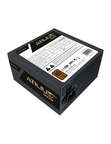 UNYKAch ATX Atilius 2.0 Black 650W 80+ Bronze unidad de fuente de alimentación 20+4 pin ATX Negro