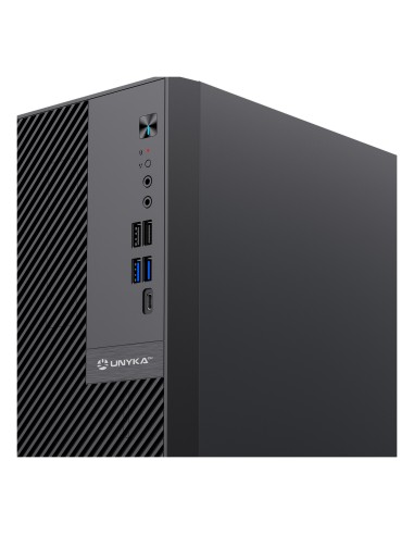 UNYKAch Caja Ordenador NUMEN UK5015 Micro ATX 15 Litros con 5 Puertos USB