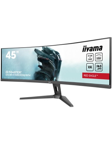 iiyama G-MASTER RED EAGLE CURVED pantalla para PC 113 cm (44.5") 5120 x 1440 Pixeles Dual QHD LED Negro