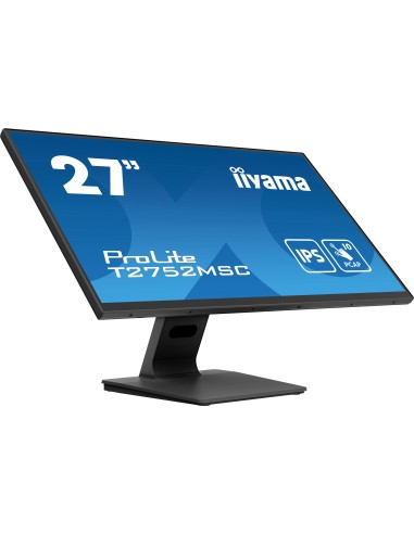 iiyama ProLite T2752MSC-B1 pantalla para PC 68,6 cm (27") 1920 x 1080 Pixeles Full HD LED Pantalla táctil Negro