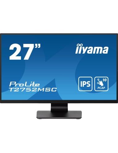 iiyama ProLite T2752MSC-B1 pantalla para PC 68,6 cm (27") 1920 x 1080 Pixeles Full HD LED Pantalla táctil Negro