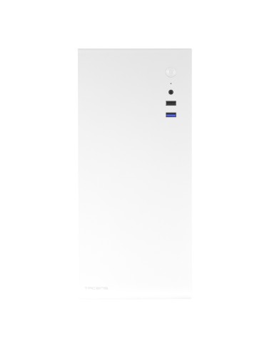 Tacens NOVAX, Caja PC Ultracompacta Micro-ATX, Diseño Totalmente Metálico Ultrarresistente, 1x Ventilador Trasero 80mm, Caja