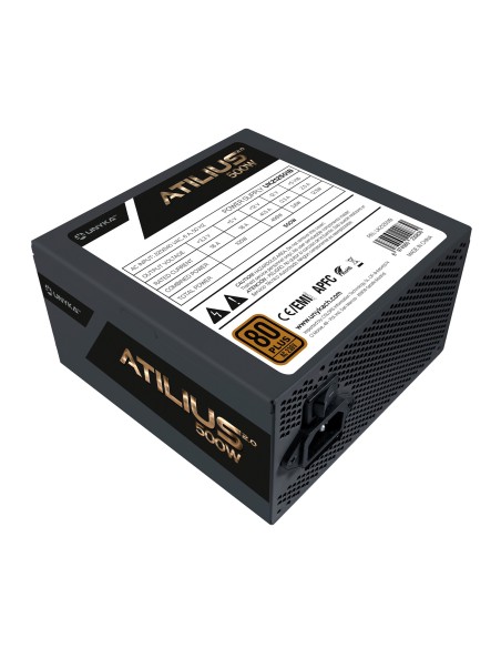 UNYKAch ATX Atilius 2.0 Black 500W 80+ Bronze unidad de fuente de alimentación 20+4 pin ATX Negro