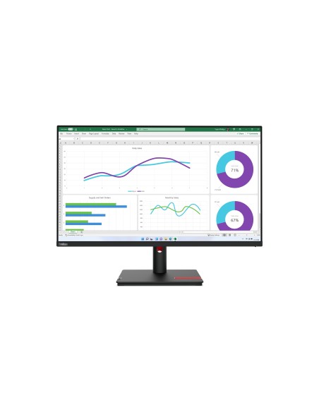 Lenovo ThinkVision T32h-30 pantalla para PC 80 cm (31.5") 2560 x 1440 Pixeles Quad HD LED Negro