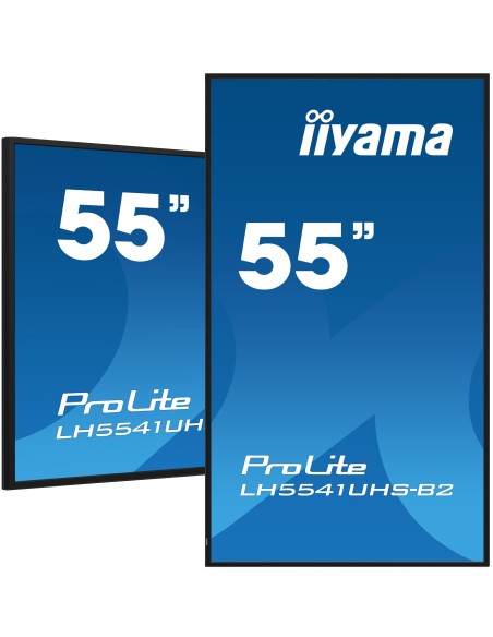 iiyama LH5541UHS-B2 pantalla de señalización Diseño de quiosco 138,7 cm (54.6") LCD 500 cd   m² 4K Ultra HD Negro Procesador