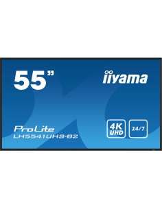 iiyama LH5541UHS-B2 pantalla de señalización Diseño de quiosco 138,7 cm (54.6") LCD 500 cd   m² 4K Ultra HD Negro Procesador 2